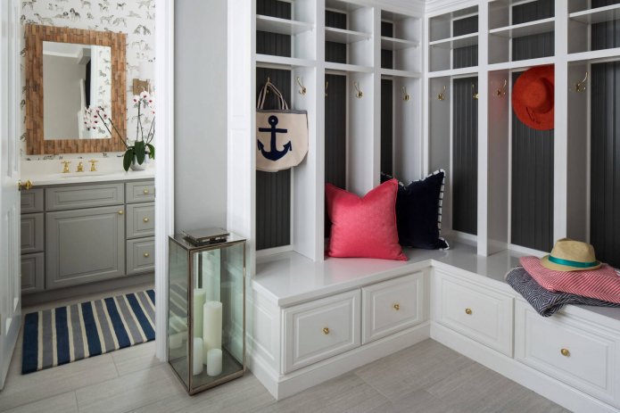 wardrobe in the hallway