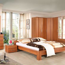 Corner wardrobe in the bedroom: types, contents, sizes, design-4