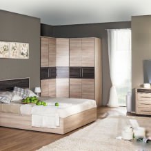 Corner wardrobe in the bedroom: types, contents, sizes, design-5