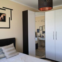Corner wardrobe in the bedroom: types, contents, sizes, design-1