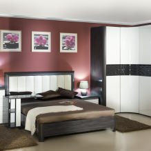 Corner wardrobe in the bedroom: types, contents, sizes, design-15