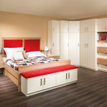 Corner wardrobe in the bedroom: types, contents, sizes, design-12