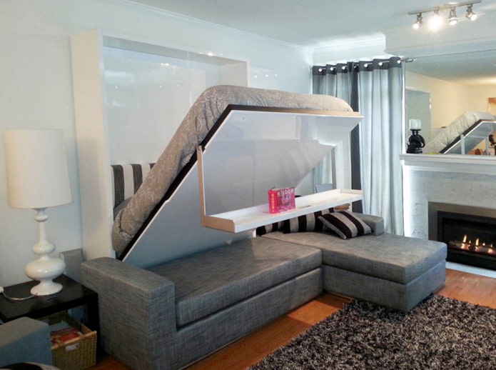 Corner sofa-transformer