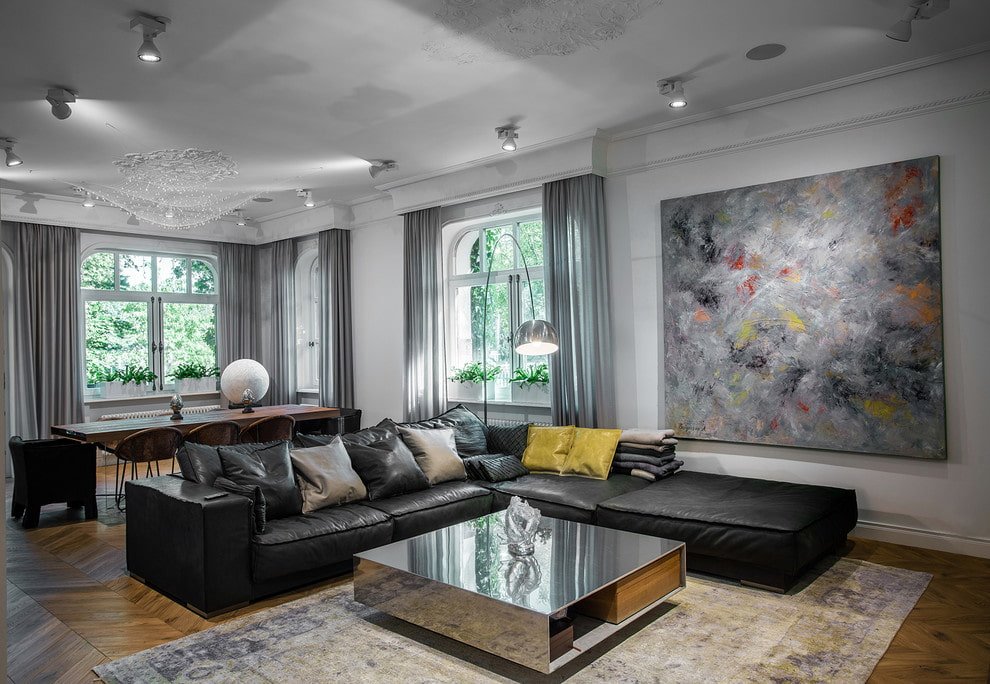 Leather sofa
