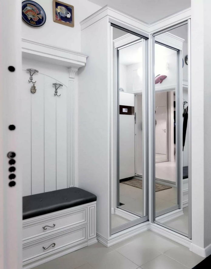 Mirrored hallway