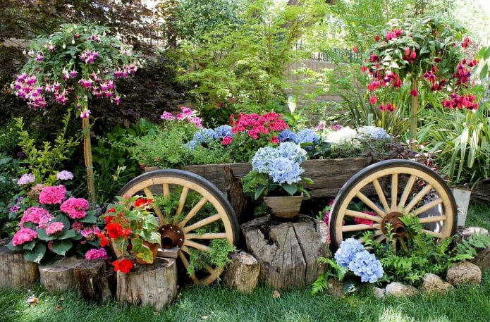 Composition with wheels