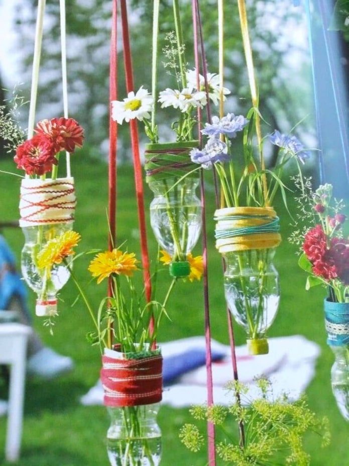Vases from bottles