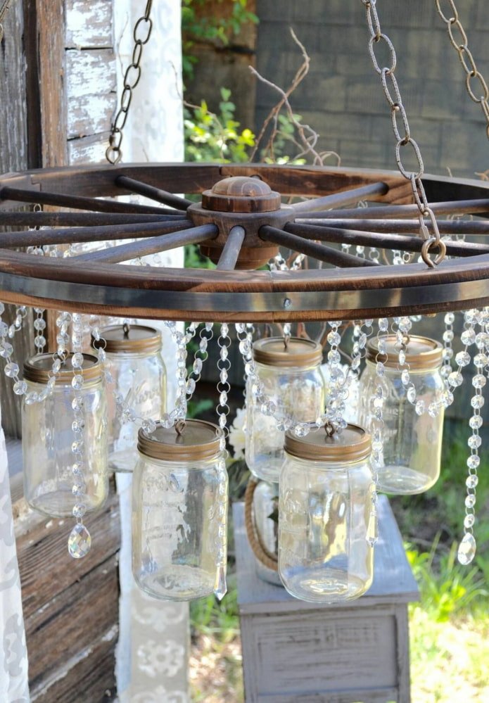 Wheel chandelier
