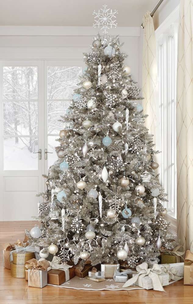 Silver Christmas tree
