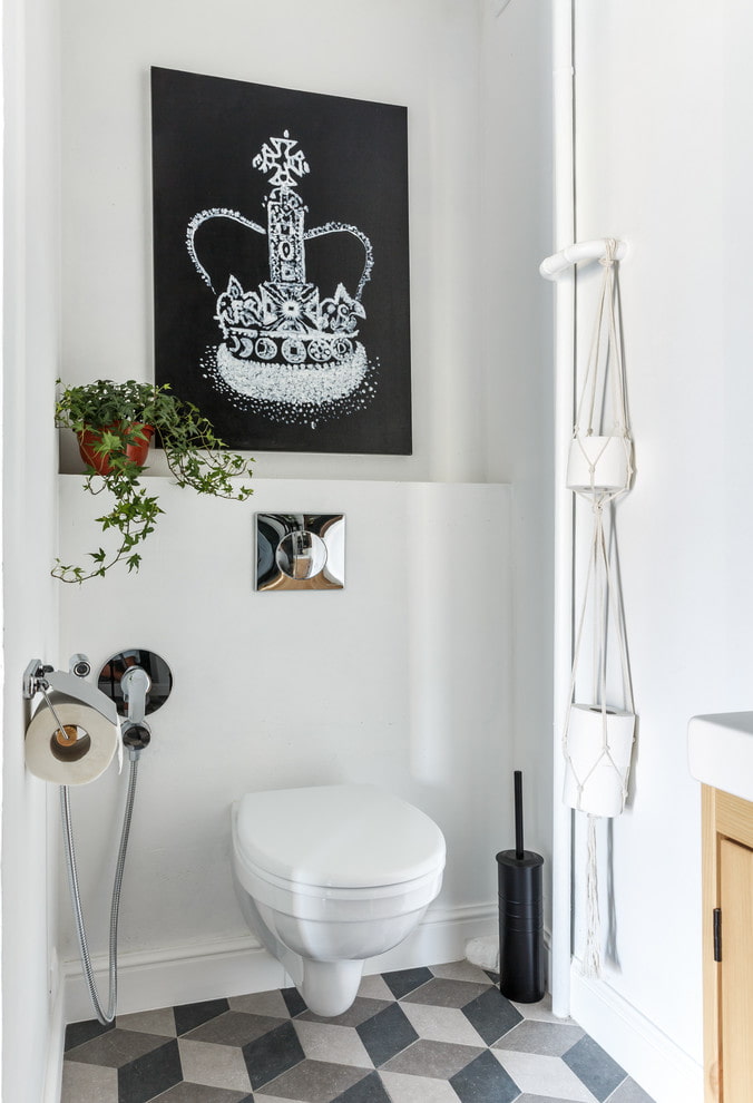 Poster above the toilet