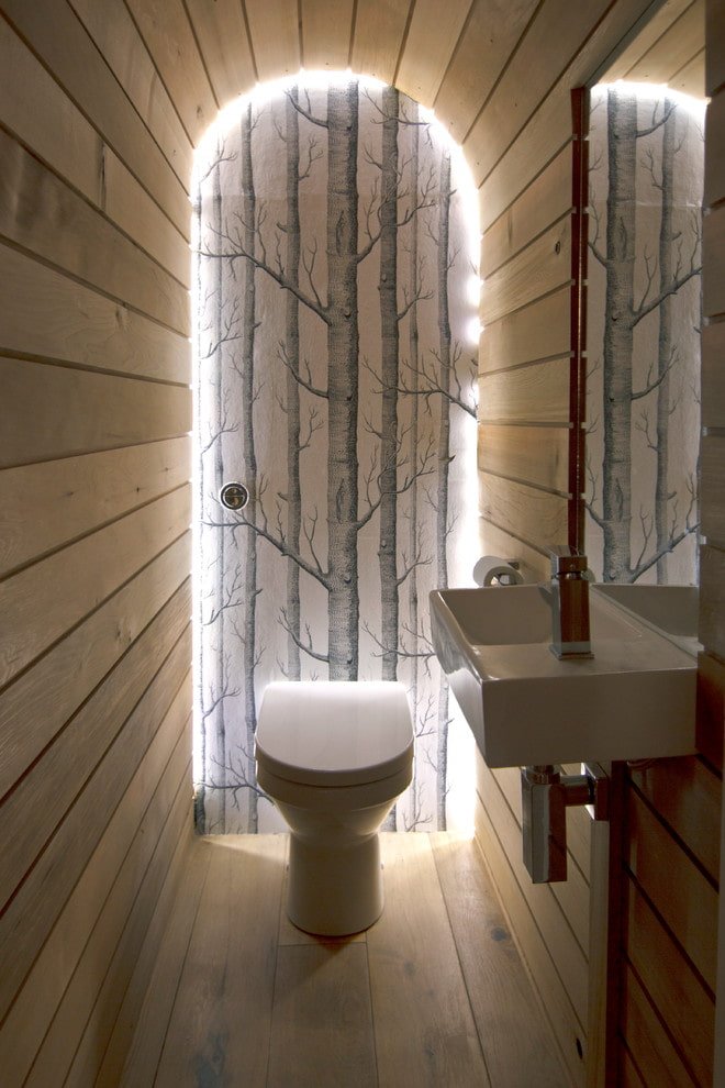 LED strip above the cistern