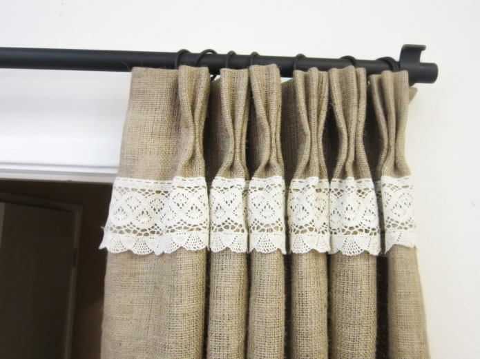 Lace on burlap