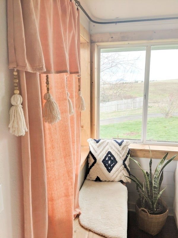 Tassels on curtains