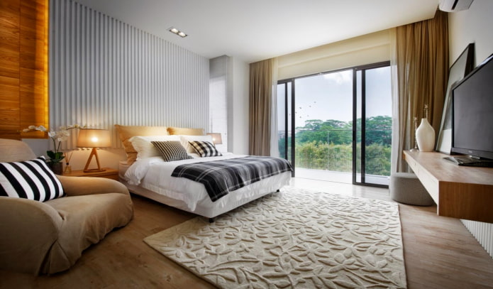 beautiful carpet with a floral pattern in the bedroom
