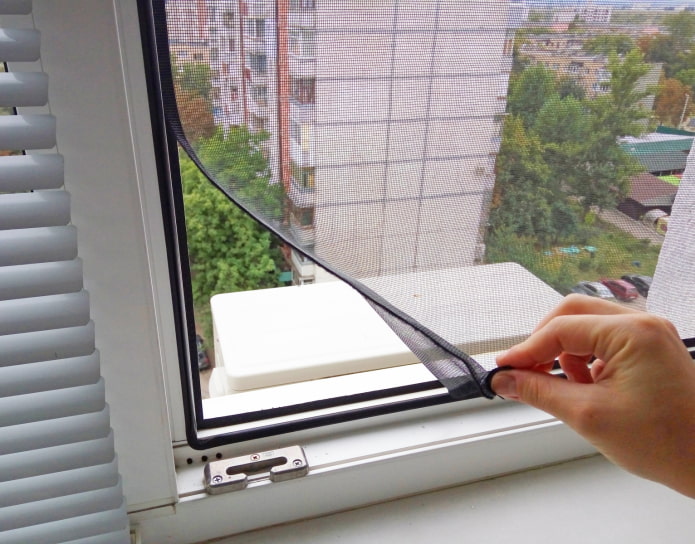 window mesh with Velcro