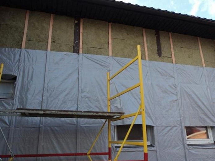 insulation with lathing