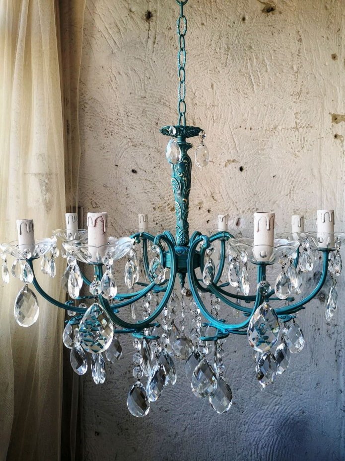Painted chandelier