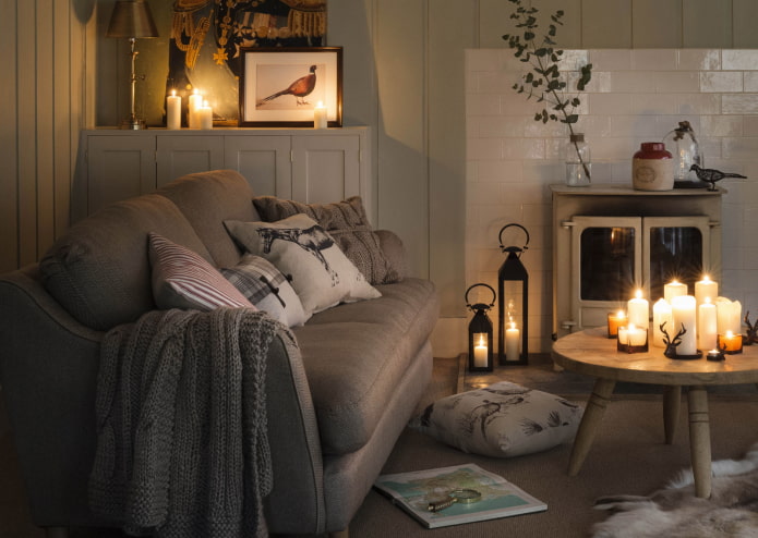 Candles for the living room