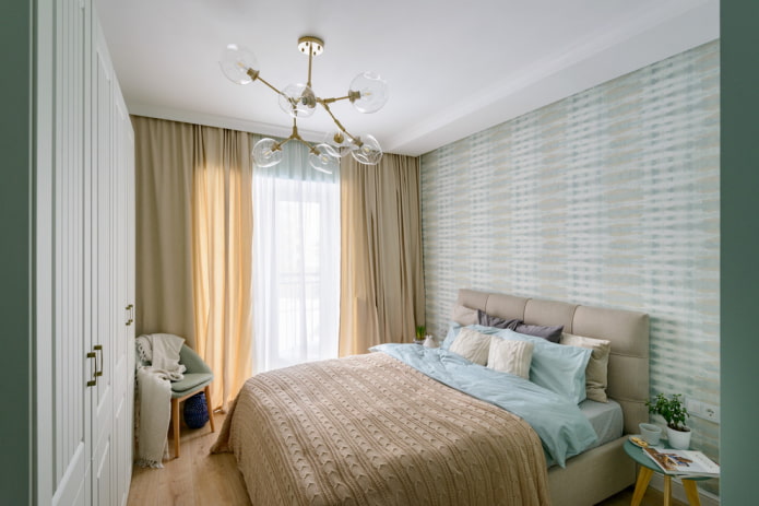 Light turquoise and beige