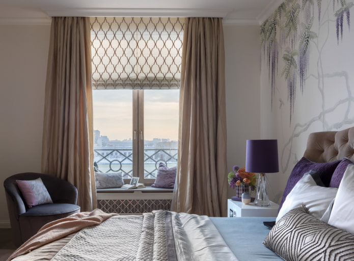 Curtains and Roman blinds