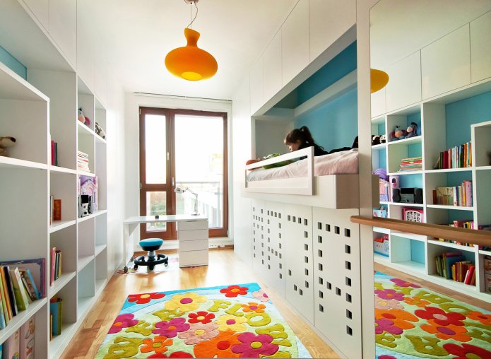 cabinet furniture in a children's room