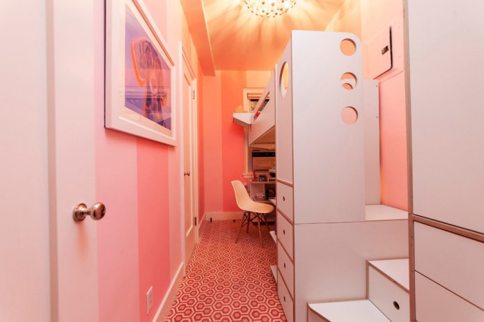 white furniture in a teenager's room