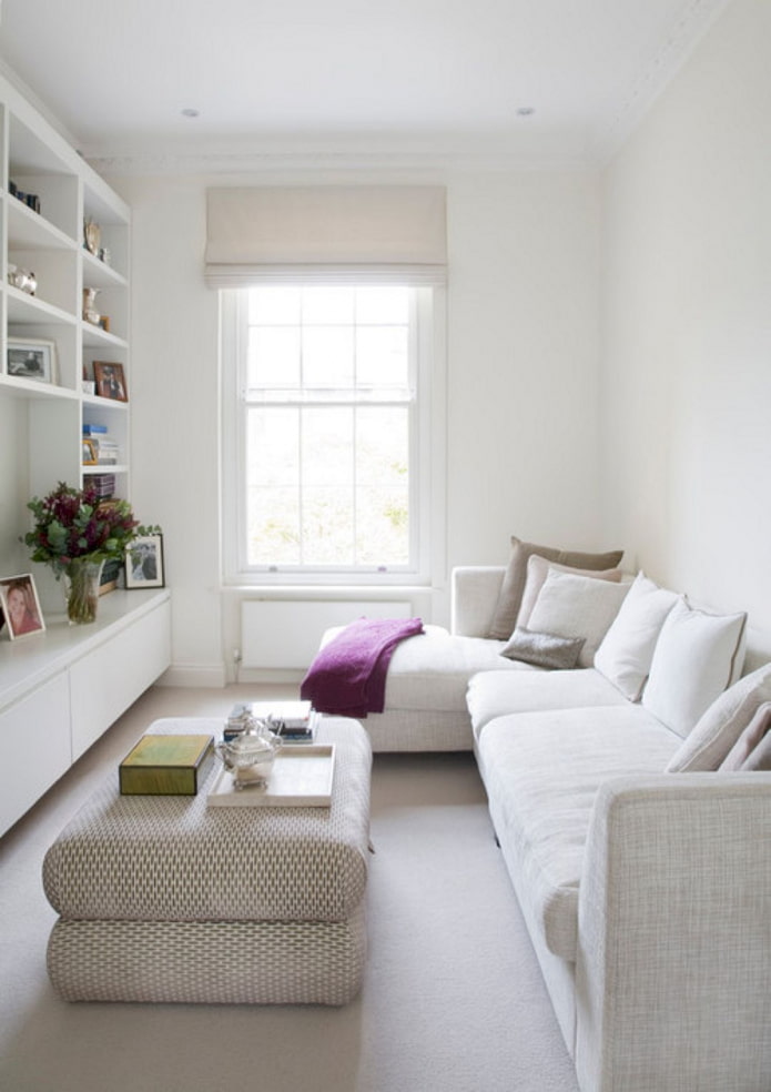 corner sofa in the interior