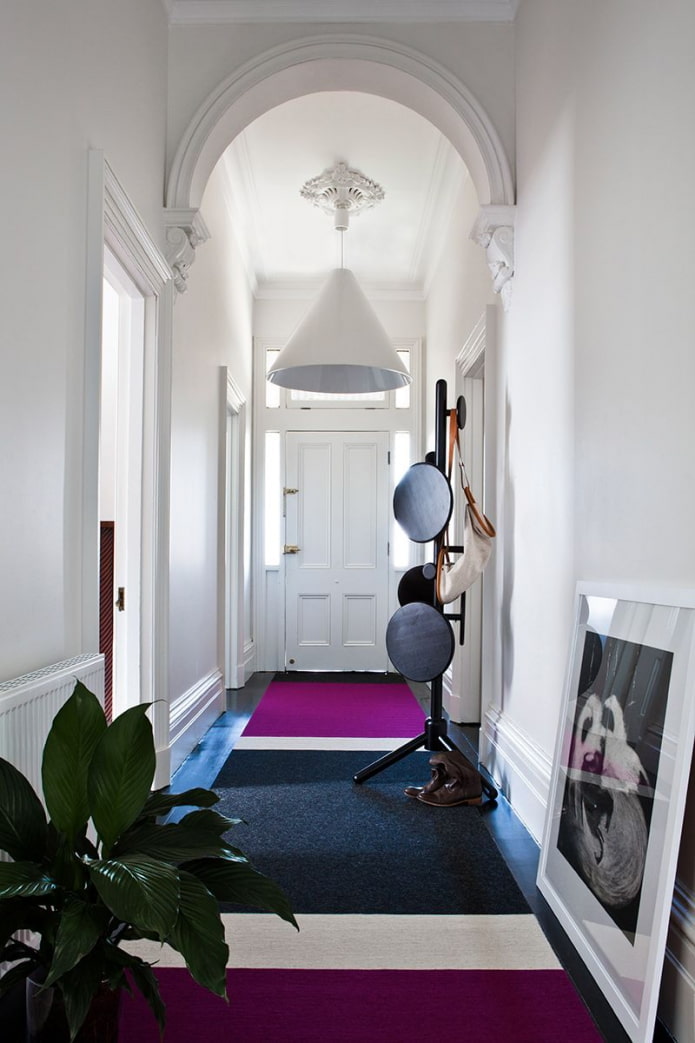 stylish long hallway