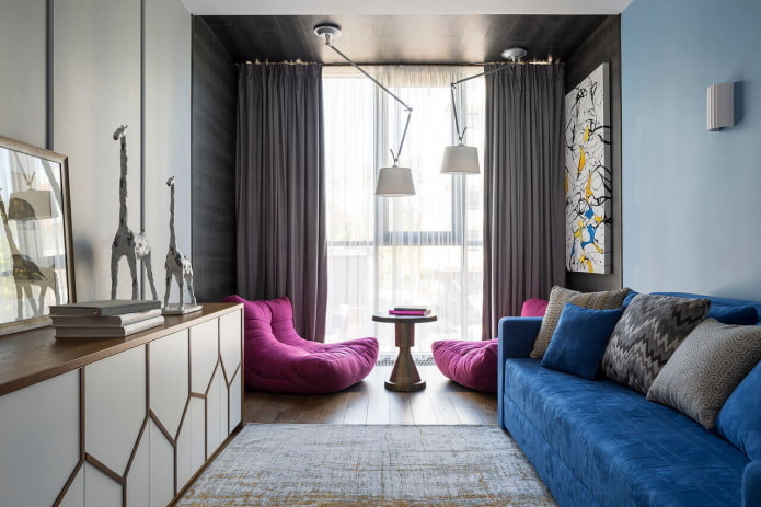 bright living room decor
