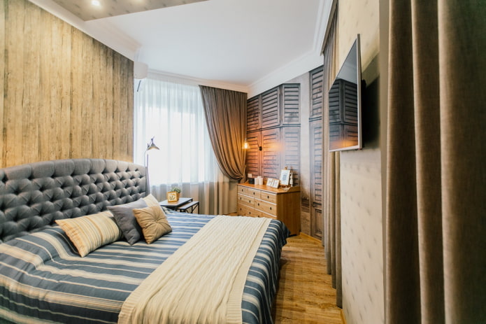 planning and zoning of a narrow bedroom