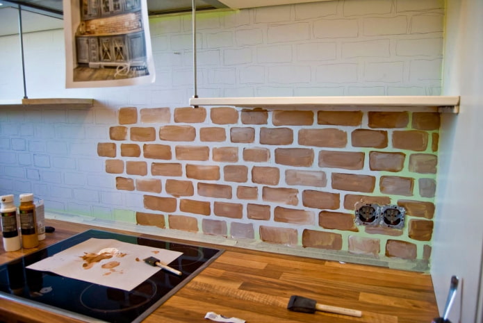 Painted brick
