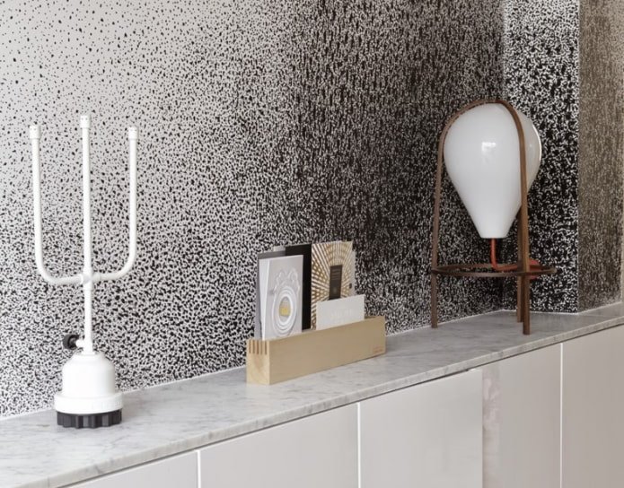 Splashes on the wall