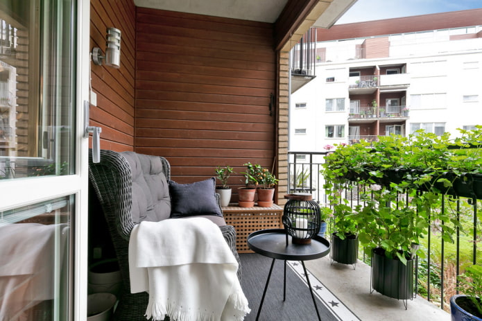 Scandinavian style balcony