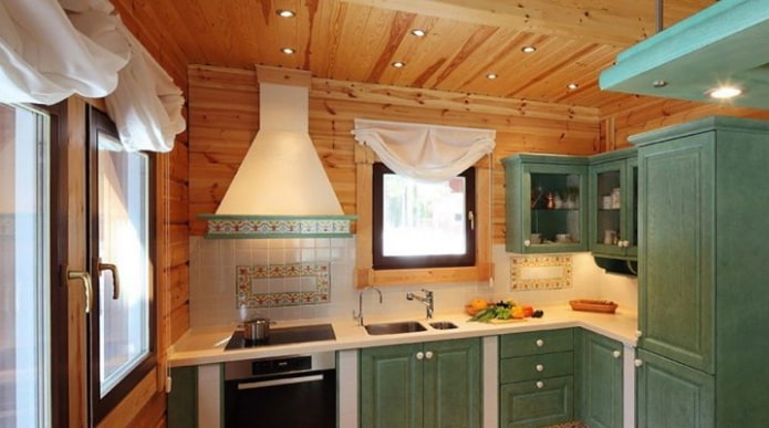 lining with tiles