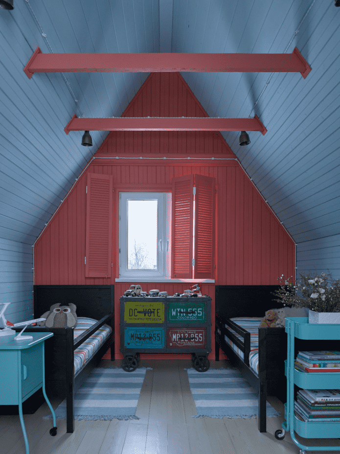 children's room in the attic