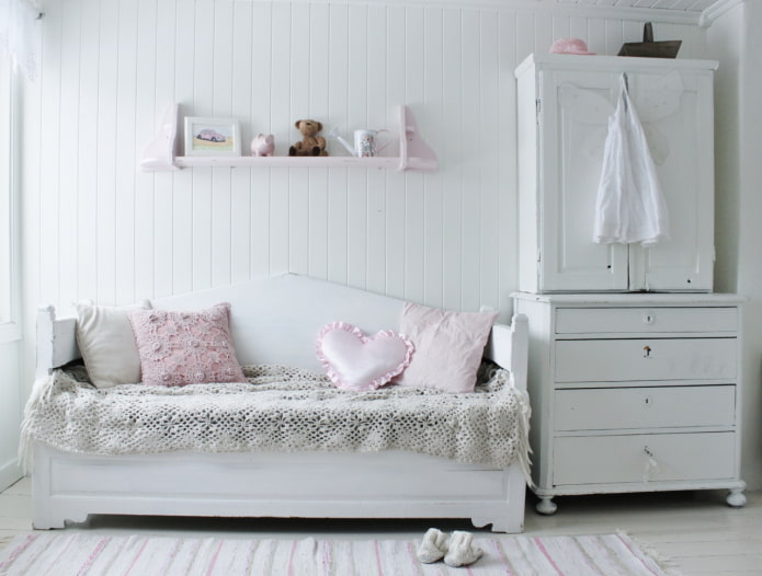 children's room in white