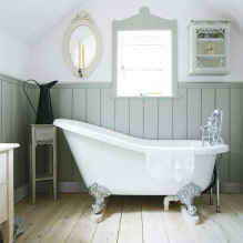 Clapboard in the bathroom interior-0