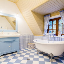 Clapboard in the bathroom interior-5