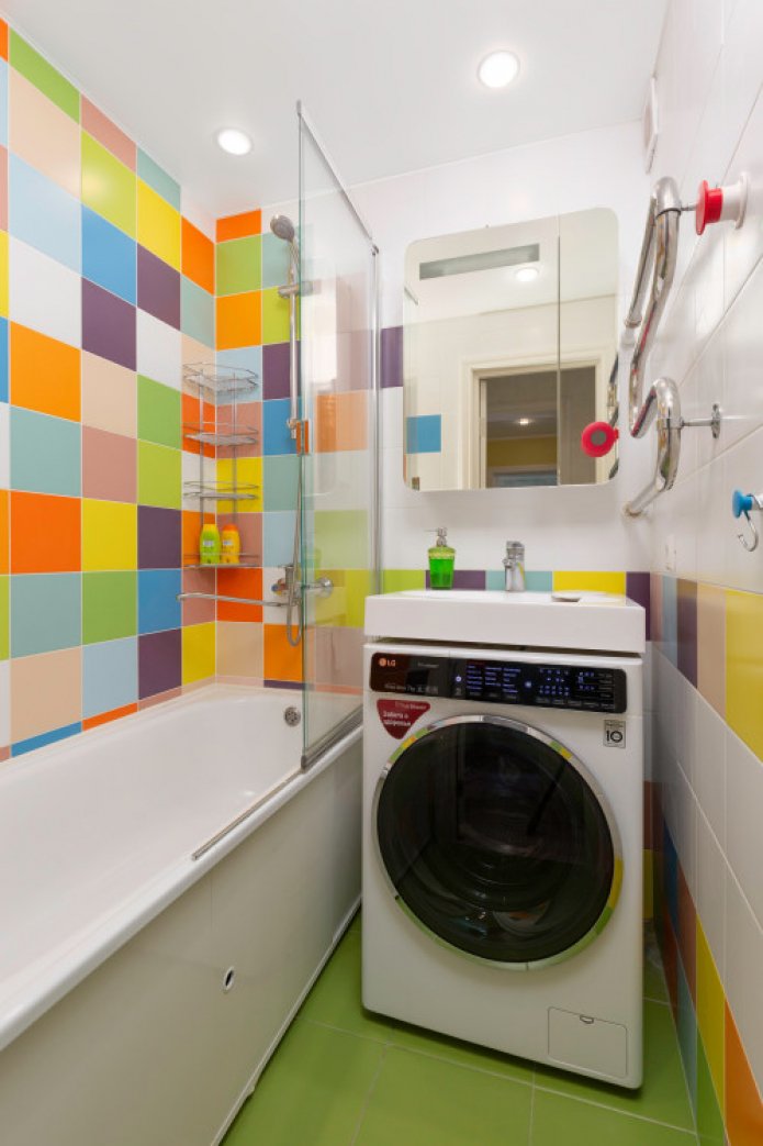 bright small bathroom