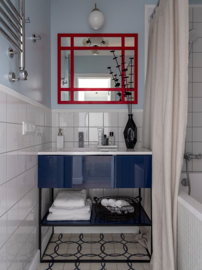 bright furniture for the bathroom