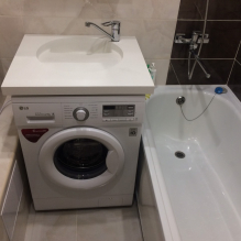 How to beautifully decorate the interior of a bathroom 2 sq. m?-3