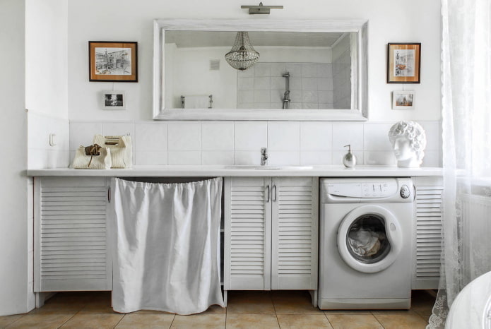 white bathroom furniture