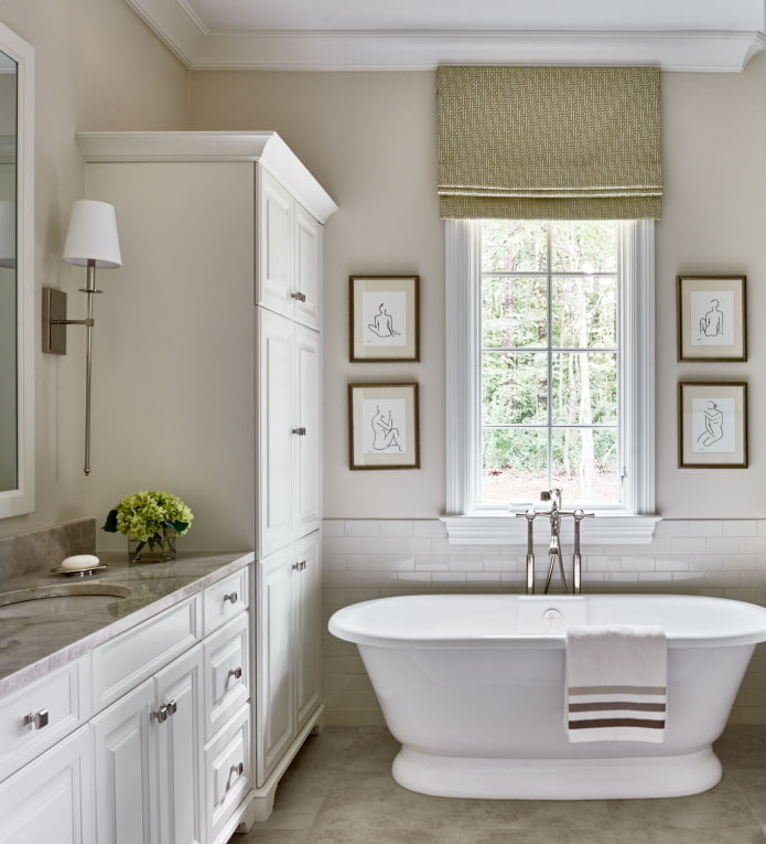 storage in the bathroom