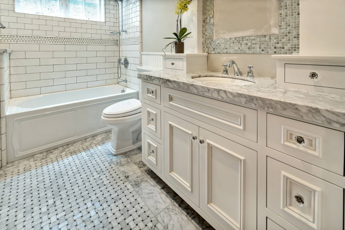 White cabinet