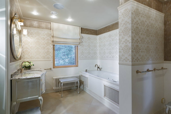Luxurious bathroom with a jacuzzi