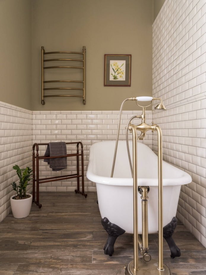 Painting and heated towel rail