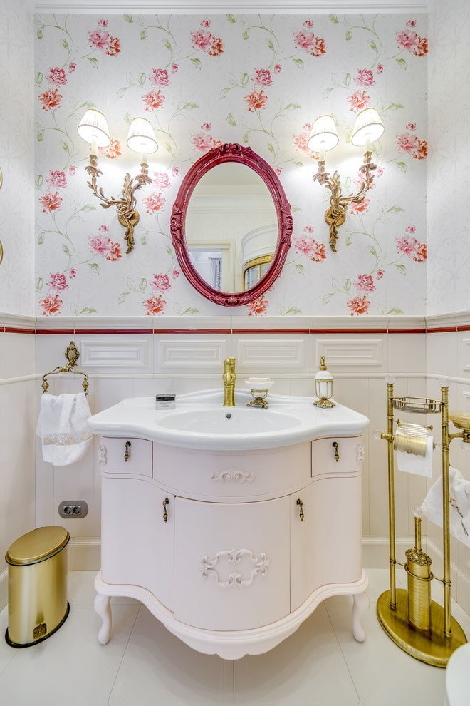 bathroom cabinet in a classic style