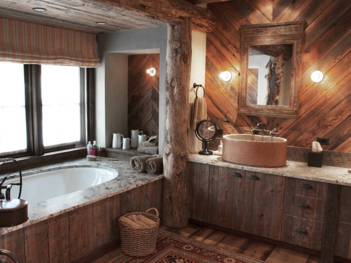 country-style bathroom