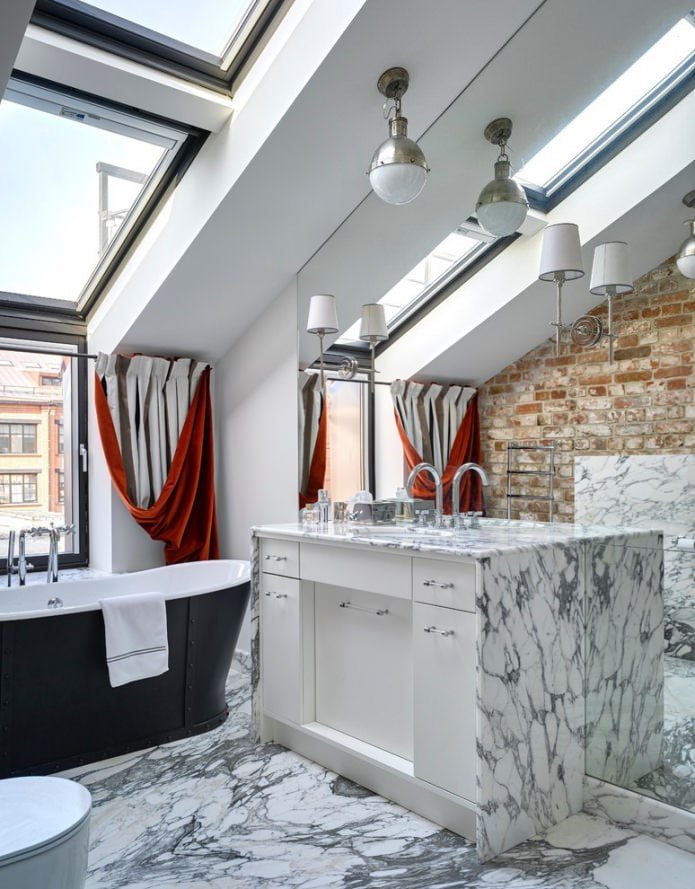 Attic bathroom