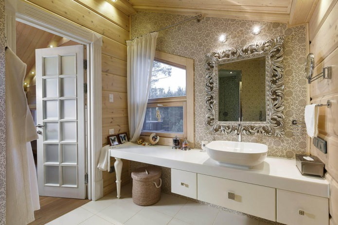 white curtains for the bathroom